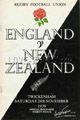 England v New Zealand 1979 rugby  Programmes